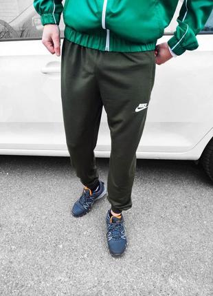 Чоловічі спортивні штани nike хакі весняні  ⁇  штани чоловічі найк бавовняні повсякденні (bon)3 фото