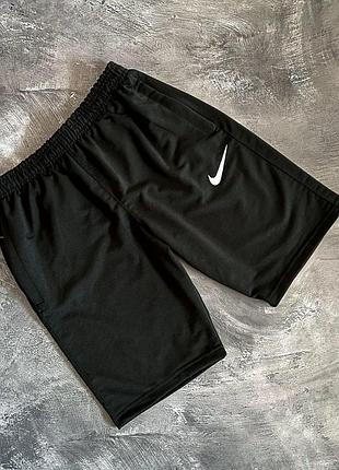 Мужские спортивные шорты nike черные трикотажные найк повседневные на лето (bon)