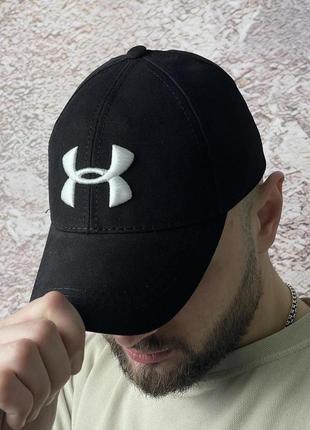 Кепка under armour черная летняя мужская женская бейсболка спортивная (bon)2 фото