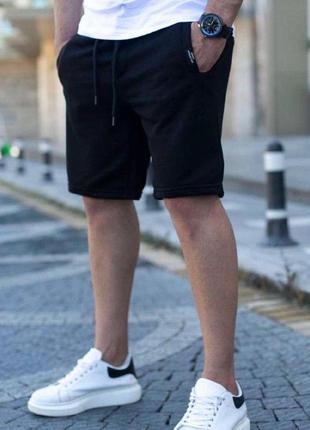 Чоловічі шорти бежеві базові трикотажні на літо спортивні  ⁇  бриджі короткі повсякденні (bon)8 фото