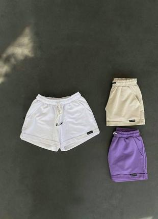 Женские короткие шорты черные хлопковые на лето спортивные (bon)3 фото