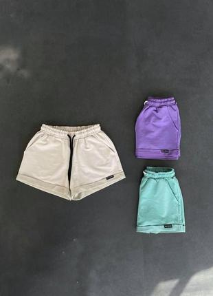 Женские короткие шорты черные хлопковые на лето спортивные (bon)4 фото