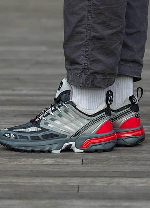 Чоловічі кросівки salomon acs pro advanced сірі спортивні весняні осінні (bon)