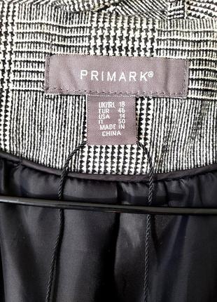 Новый удлиненный  трендовый блейзер пиджак с шерстью primark3 фото