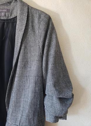 Новый удлиненный  трендовый блейзер пиджак с шерстью primark8 фото