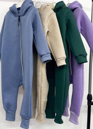 Комбінезон з начосом від 7 міс до 1,5 років