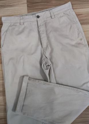 Брюки штани чоловічі щільні широкі прямі бежеві dockers regular fit, розмір m (w32 l32)