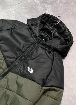 Мужская ветровка the north face хаки с черным из плащевки | куртка тнф весенняя осенняя (bon)6 фото