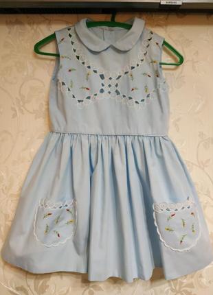 Дитяча сукня вишиванка плаття дитяче плаття вишиванка1 фото