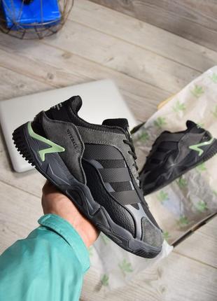 Чоловічі кросівки adidas niteball gray black зима