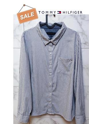 Крута брендова сорочка tommy hilfiger в піжамному стилі (оригінал)