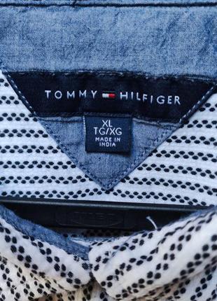 Крутая брендовая рубашка tommy hilfiger в пижамном стиле (оригинал)3 фото