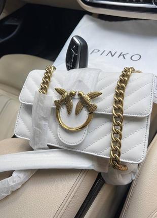 Женская сумка pinko white premium7 фото