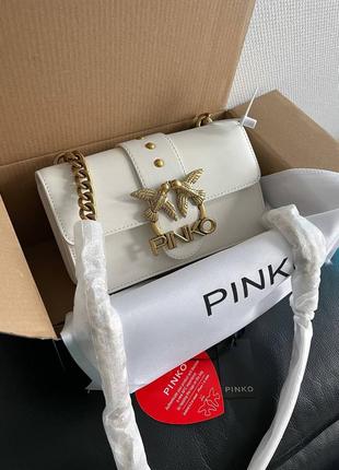 Женская сумка pinko white premium5 фото