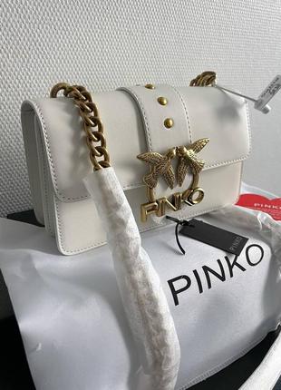 Женская сумка pinko white premium4 фото