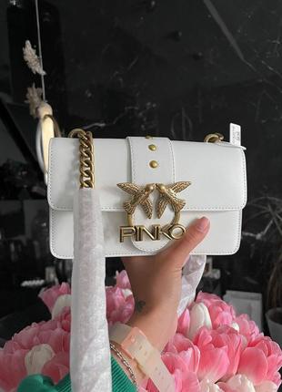 Жіноча сумка pinko white premium