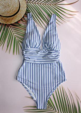 Снижка только сегодня!!!!Светной купальник с моделирующим эффектом h&m с поролоновыми чашками eur 44