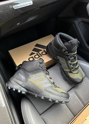Кросівки термо adidas terrex swift r termo army green1 фото