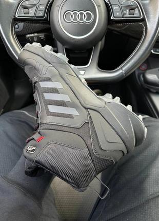 Кросівки термо adidas terrex swift r termo black gray red3 фото