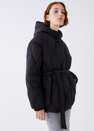 Lcw casual дутая куртка стеганая куртка пальто с поясом