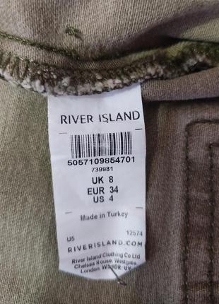 Мини платье-рубашка коттоновая river island  раз. 429 фото