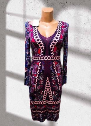 Элегантное вискозное платье в яркий принт модной английской марки одежды monsoon. новое, с биркой1 фото