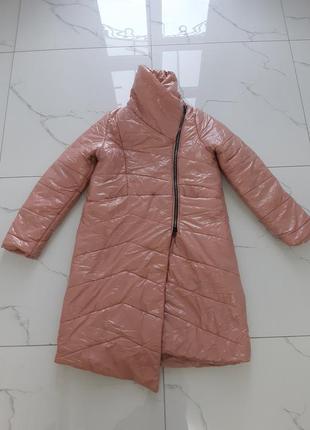 Подростковая зимняя куртка пальто одеяло для девочки1 фото