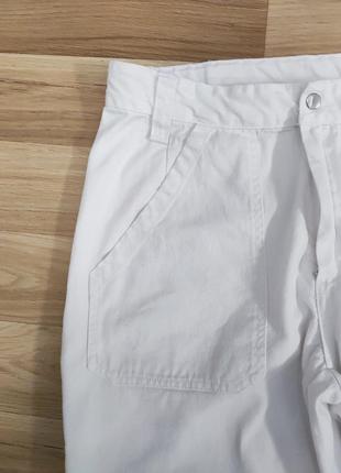 Джинсы брюки мужские широкие прямые белые карго трубы длинные atrium, размер l - xl (w34-36)9 фото