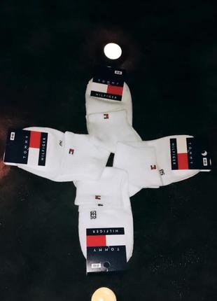 Носки белые мужские/женские tommy hilfiger2 фото