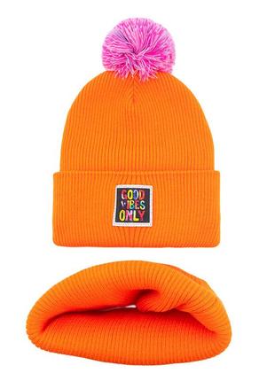 Зимова шапка/комплект для дітей від 3років10 фото