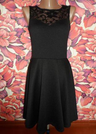 Черное платье с ажурной спинкой2 фото
