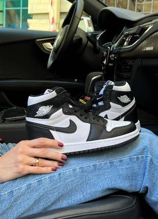 Кросівки nike air jordan black/white6 фото