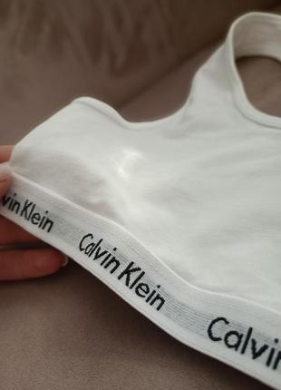 Топ бельевой белый calvin klein2 фото