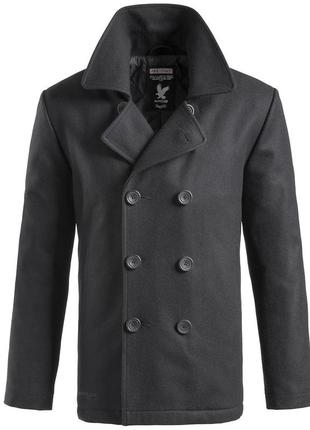 Пальто бушлат мужской surplus pea coat черный (s)1 фото