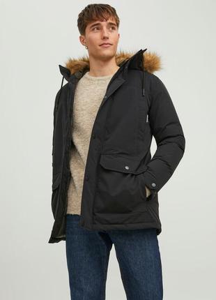 Куртка парка jack&jones winner rubber black