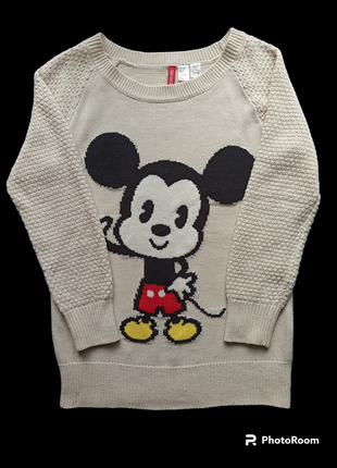 Джемпер h&m mickey mouse, размер s-m