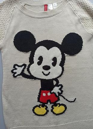 Джемпер h&amp;m mickey mouse, размер s-m 3