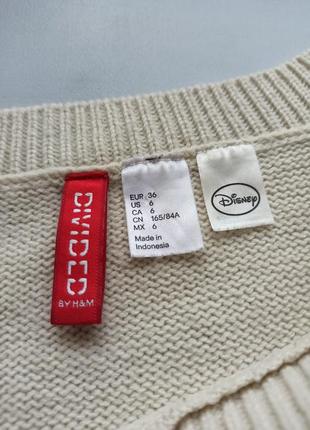 Джемпер h&amp;m mickey mouse, размер s-m 4