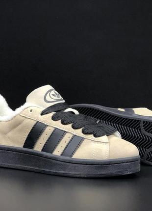 11900 adidas campus адидас кампус кроссовки мех женские