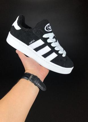 11899 adidas campus адидас кампус кроссовки меха женские4 фото