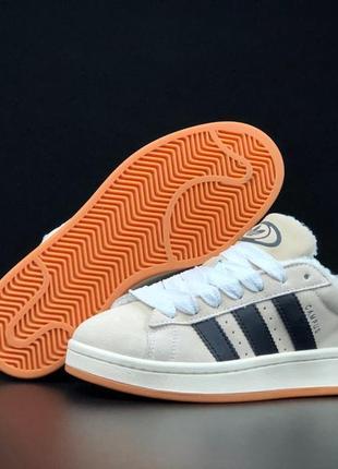 11898 adidas negro campus адидас кампус кроссовки женские мех зима