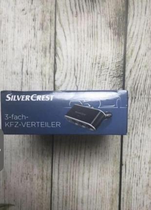 Автомобильный 3-х кратный распределитель с usb разъемом объемом silver crest2 фото