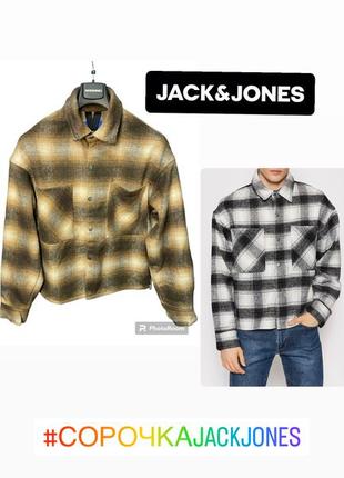 Рубашка мужская шерсть jack &amp;jones