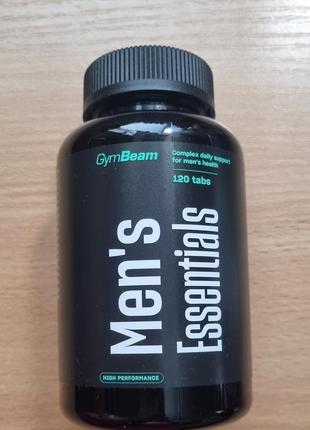 Gymbeam, чоловічі мультивітаміни essentials, 120 таблеток