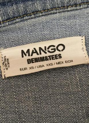 Джинсова куртка, джинсовка mango4 фото