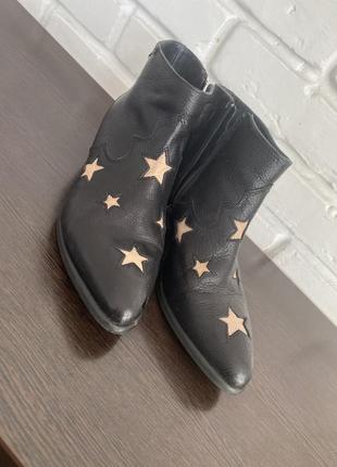 Сапоги ковбойки козачки ботинки в стиле dior полностью кожаные р.391 фото