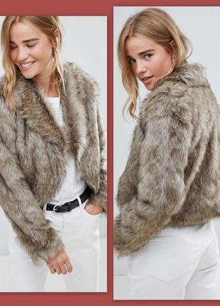 Ефектна еко шубка жакет р. м urban bliss демисезон