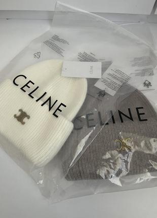 Шапка ангора celine тепла жіноча осіння зимова селін ангорова