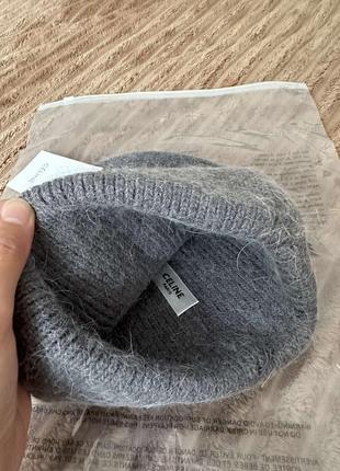 Шапка ангора celine тепла жіноча осіння зимова селін ангорова