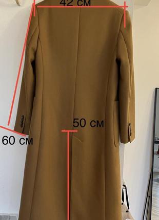 Шерстяное пальто zara manteco 36 s8 фото
